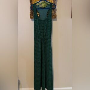 Banana Republic Green & Blue Patterned Maxi Dress